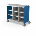 Mooreco Compass Cabinet Maxi H2 With Cubbies Navy 36.1in H x 42in W x 19.2in D B3A1J1E1X0